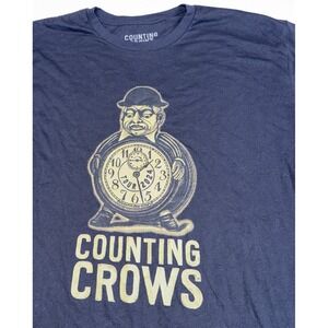 Counting Crows Tour 2024 T Shirt XL Black Concert Band‎ Tee Ceremony Roses